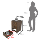 Gaveteiro Com Rodízios Multimóveis Cr25018 Nogal