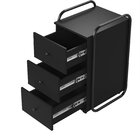 Gaveteiro Criare Com 3 Gavetas Design Moderno Preto