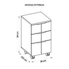 Gaveteiro Cubic 3 Gv Branco