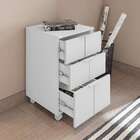 Gaveteiro Cubic Office 3 Gavetas Caemmun