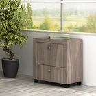 Gaveteiro de Chão 1 Gaveta Arquivo 1 Gaveta Simples Carvalho Tecno Mobili