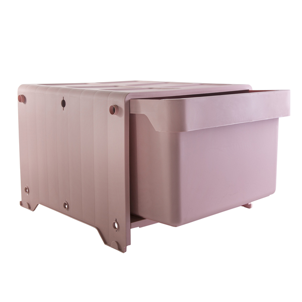 Gaveteiro de Chão 36X45X46cm Plástico Rosa Grifit