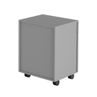 Gaveteiro de Chão 3 Gavetas com Chave 64,5x48,8x43cm Branco Tecno Mobili