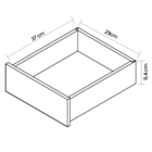 Gaveteiro De Chão Elements Herr Logo Azul Petróleo