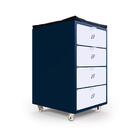 Gaveteiro De Chão Elements Herr Logo Azul Petróleo