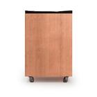 Gaveteiro de Chão Elements Herr Logo Madeira e Preto