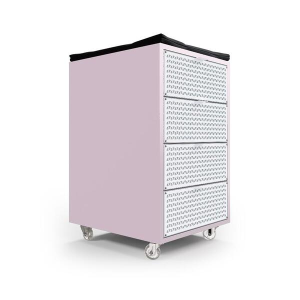 Gaveteiro de Chão Elements Herr Triangulos Rosa Milkshake