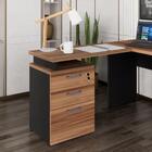 Gaveteiro De Escritório Com Tampo Auxiliar 90cm Com Chave 3 G