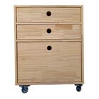 Gaveteiro De Madeira Para Homeoffice  - Tonalidade Marítimo -