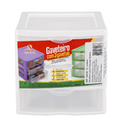 Gaveteiro de Mesa 17,3x18x21cm Plástico Branco Nitronplast