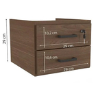 Gaveteiro De Mesa 2 Gavetas Munique F199 - Kappesberg