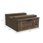 Gaveteiro De Mesa Para Escritório 35 7cm 1 Gaveta Frame F054