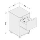 Gaveteiro Durban 2 Gavetas Politorno