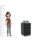 Gaveteiro Durban 3 Gavetas Politorno