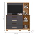 Gaveteiro Durham Nature/titanium