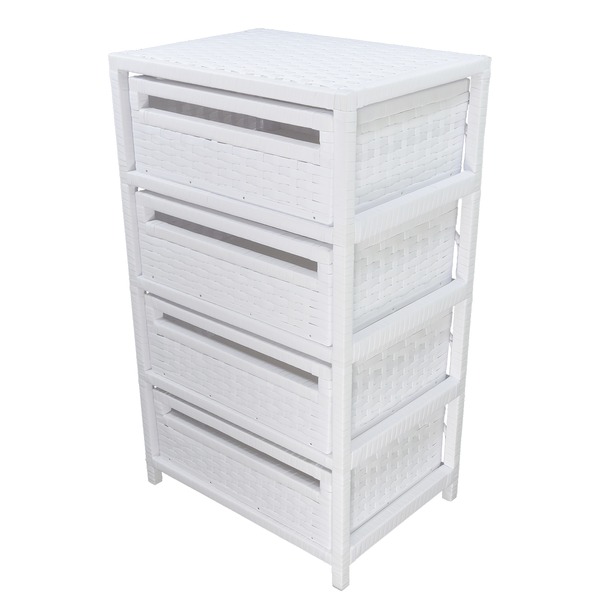 Gaveteiro Em Fita 4 Gavetas 41x30x69cm - Branco