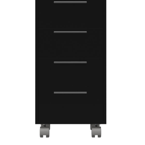 Gaveteiro Em Mdf Com 4 Gavetas Preto