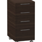 Gaveteiro Em Mdf Com 4 Gavetas Tabaco