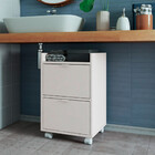 Gaveteiro Em Mdp Com 2 Gavetas E 4 Pés Com Rodízio Brv Móveis