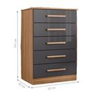 Gaveteiro Escócia Nature/titanium