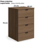 Gaveteiro Escritorio 4 Gavetas 46 Cm Frame F204 Kappesberg