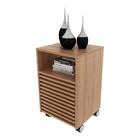 Gaveteiro Escritório Com 2 Gavetas 1 Nicho E Rodízios Multimó