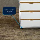 Gaveteiro Escritório Com 4 Gavetas Movlar - Mod.0701 Branco