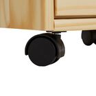 Gaveteiro Escritório Madeira Maciça 5 Gavetas Rodízios Lagos