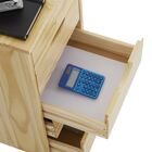 Gaveteiro Escritório Madeira Maciça 5 Gavetas Rodízios Lagos