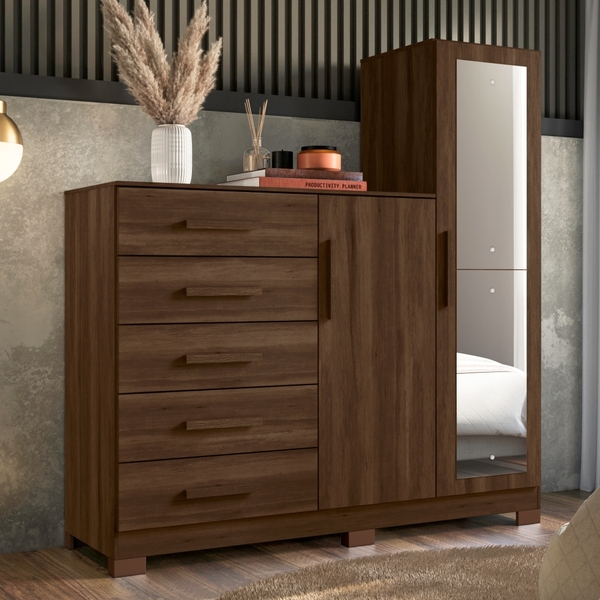 Gaveteiro Florence Cedro 2 Portas