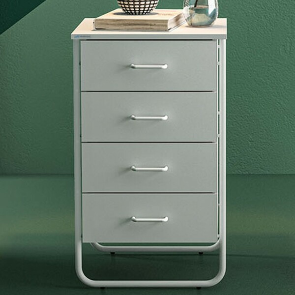 Gaveteiro Foster 4 Gavetas Branco - Politorno