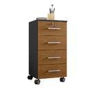 Gaveteiro Gávea Flex 4 Gv Preto E Freijó