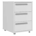 Gaveteiro Havana 3 Gavetas Branco - Moville