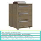 Gaveteiro Havana 3 Gavetas Nogal - Moville