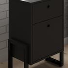 Gaveteiro Home Office 2 Gavetas Estilo Industrial New Port F0