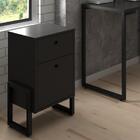 Gaveteiro Home Office 2 Gavetas Estilo Industrial New Port F0