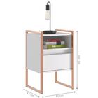 Gaveteiro Industrial 1 Gaveta Pen Branco Cobre