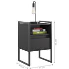 Gaveteiro Industrial 1 Gaveta Pen Preto Onix