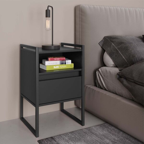 Gaveteiro Industrial 1 Gaveta Pen Preto Onix