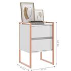 Gaveteiro Industrial 2 Gaveta Keys Branco Cobre