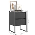 Gaveteiro Industrial 2 Gaveta Keys Preto Onix