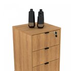 Gaveteiro Industrial 3 Gavetas  Amendoa