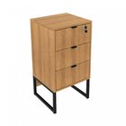 Gaveteiro Industrial 3 Gavetas  Amendoa
