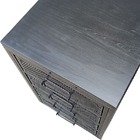 Gaveteiro Industrial Black Com Chapas De Ferro - 4 Gavetas E