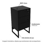 Gaveteiro Industrial Com 3 Gavetas - Preto