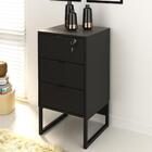 Gaveteiro Industrial Com 3 Gavetas - Preto