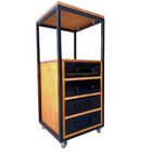 Gaveteiro Industrial Com Frentes De Ferro - 4 Gavetas E 1 Nic