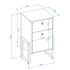 Gaveteiro Industrial Veneza Branco - Amarena Móveis