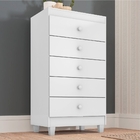 Gaveteiro Infantil 5 Gavetas Madalena Branco