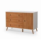 Gaveteiro Infantil Comoda Retro Com Sapateira Branco Nature